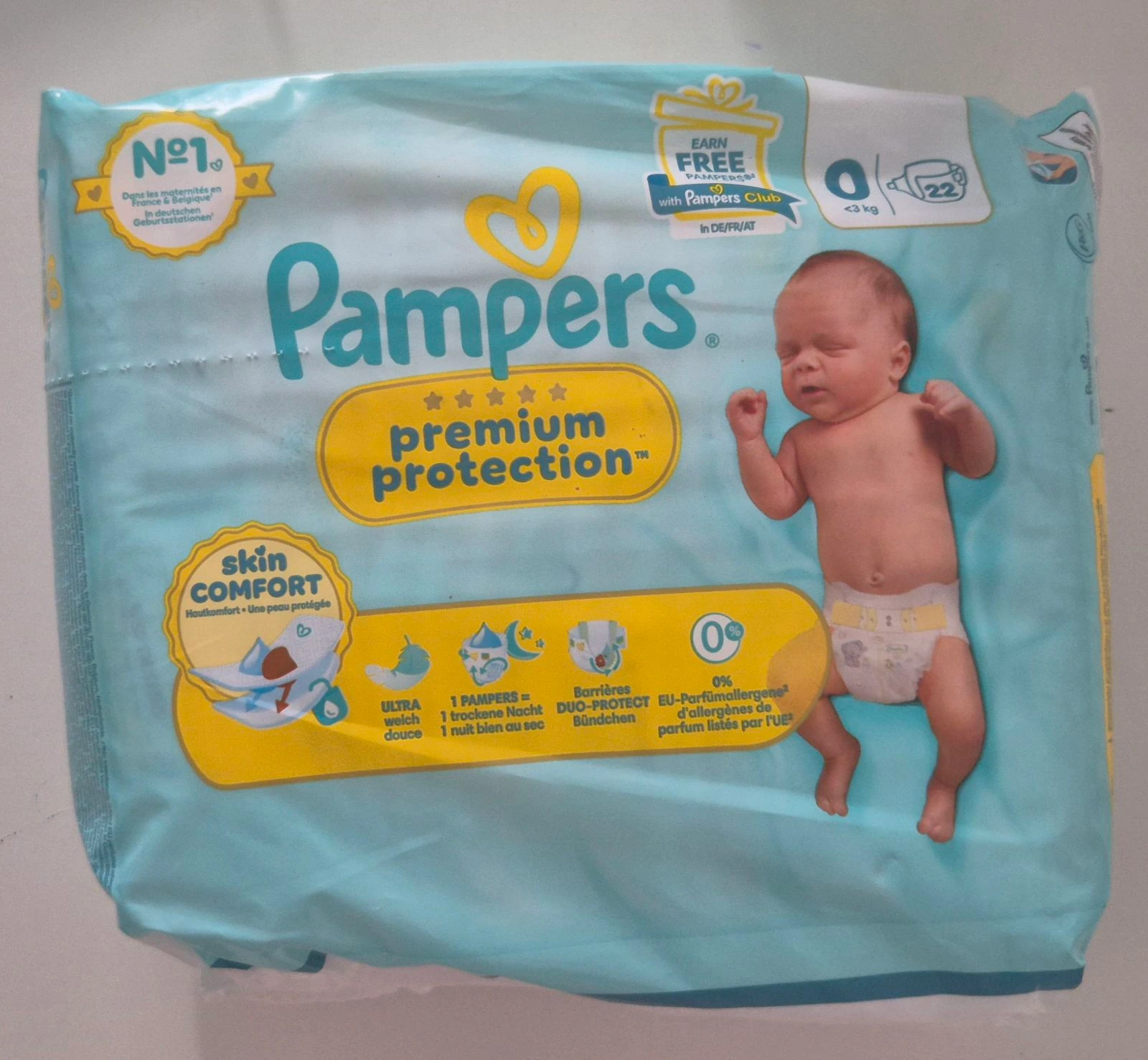Couches pampers prenium protection T0
